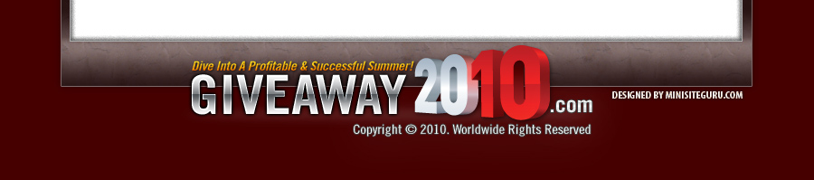 Giveaway 2010 | James Brown & Kevin Riley www.giveaway2010.com | Get your internet business off to a flying start in 2010 with Kevin Riley & James Brown. Top notch business resources completely free to download! www.giveaway2010.com